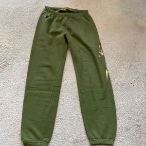 Aviator Nation Green Track Pants